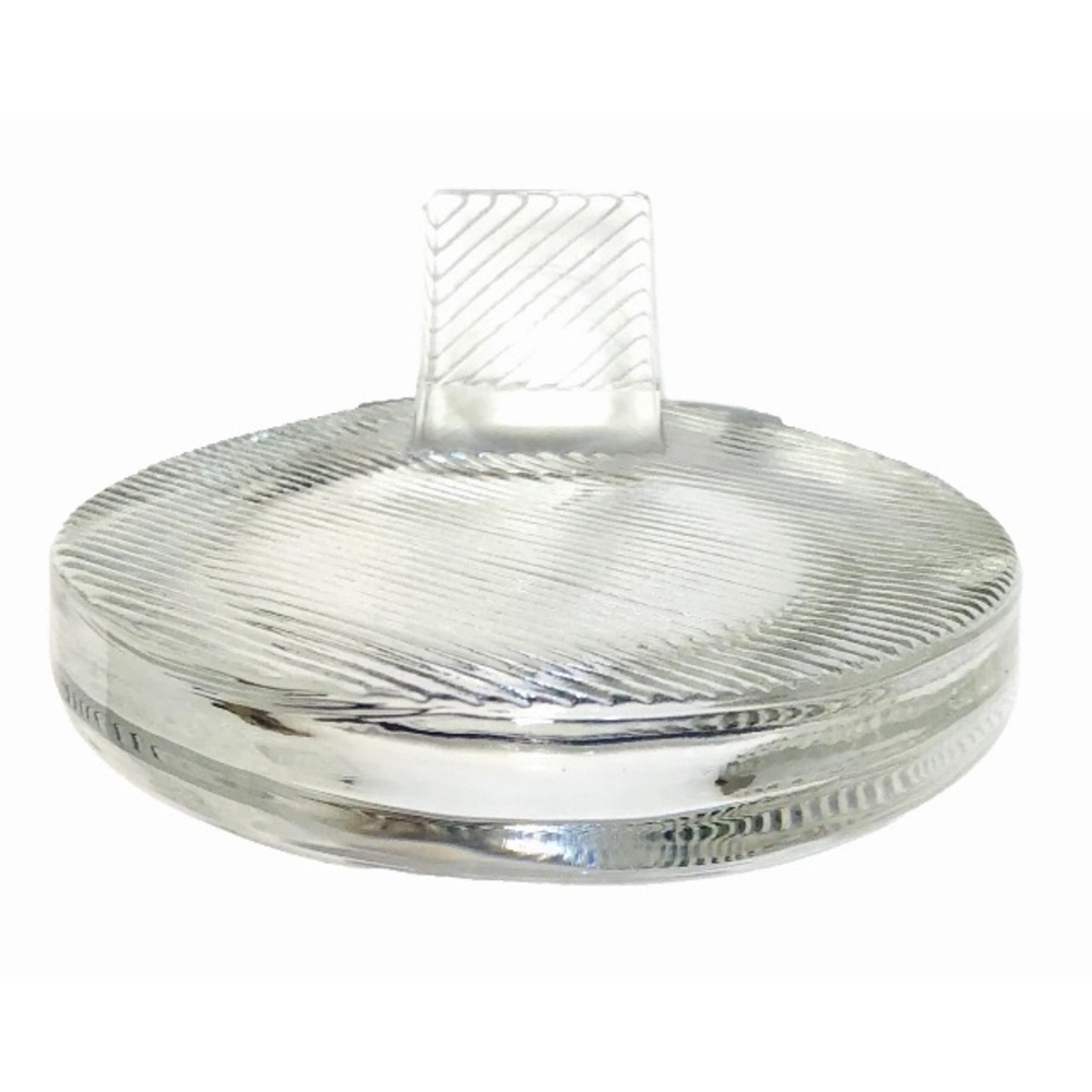 Mikasa Crystal Glass Oval Picture Frame with Ribbed Wave Design Freestanding - Picture 5 of 12